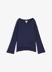 T-shirt oversize in fluido misto viscosa ed elastan, bonprix