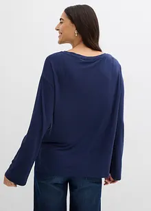 T-shirt oversize in fluido misto viscosa ed elastan, bonprix