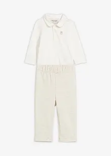 Body e pantaloni in puro cotone biologico (set 2 pezzi), bonprix