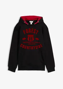 Felpa in puro cotone biologico con cappuccio, bonprix