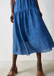 Gonna lunga in misto seta, bonprix