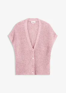 Gilet in maglia con bottoni decorativi e percentuale di lana, bonprix
