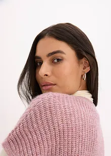 Gilet in maglia con bottoni decorativi e percentuale di lana, bonprix