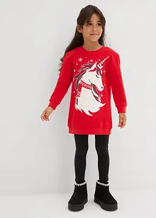 Abito in felpa di puro cotone, bonprix