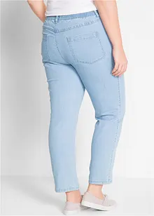 Jeans straight con cinta comoda, vita media (pacco da 2), bonprix