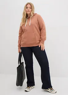 Felpa con cappuccio in puro cotone biologico, bonprix