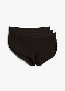 Boxer da donna aderenti con cotone (pacco da 3), bonprix