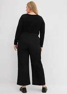 Pantaloni a palazzo in simil lana, bonprix