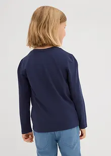 Maglia a maniche lunghe in puro cotone biologico (pacco da 3), bonprix