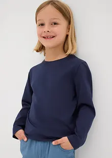 Maglia a maniche lunghe in puro cotone biologico (pacco da 3), bonprix