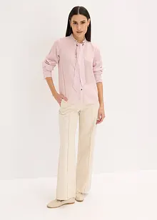 Camicetta di chiffon con fiocco staccabile, bonprix