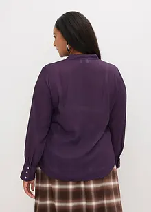 Camicetta di chiffon con fiocco staccabile, bonprix