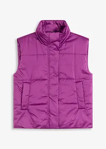 Gilet trapuntato leggermente lucido, bonprix