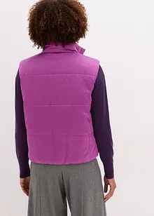 Gilet trapuntato leggermente lucido, bonprix