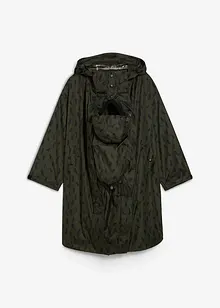Mantella prémaman impermeabile 3 in 1 con inserto babywearing e sacchetto, bonprix