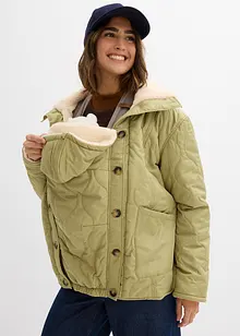 Giacca prémaman leggera 3 in 1 con fodera in teddy e inserto babywearing, bonprix