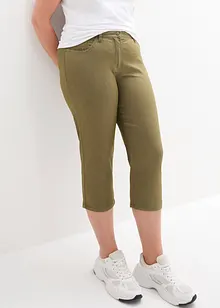 Jeans straight con cinta comoda, vita media, bonprix