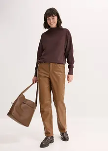 Felpa overzize effetto neoprene, bonprix