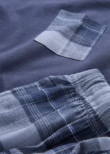 Pigiama con pantaloni in flanella di cotone morbido, bonprix