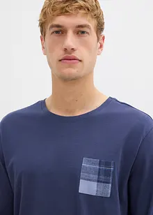 Pigiama con pantaloni in flanella di cotone morbido, bonprix