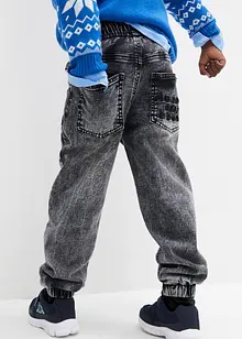 Jeans termici con elastico in vita e fodera in jersey, regular fit, bonprix