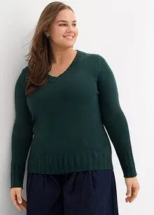 Maglione con scollo a V, bonprix