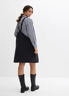 Abito salopette prémaman in velluto di cotone elasticizzato, bonprix