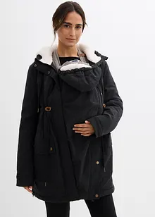 Cappotto prémaman imbottito 3 in 1 di media pesantezza con inserto babywearing, bonprix