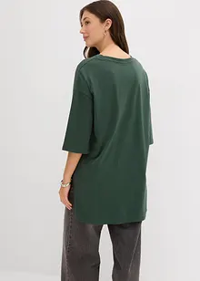 Maglia lunga oversize in puro cotone biologico, bonprix