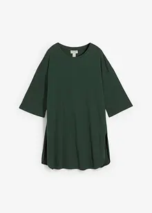 Maglia lunga oversize in puro cotone biologico, bonprix