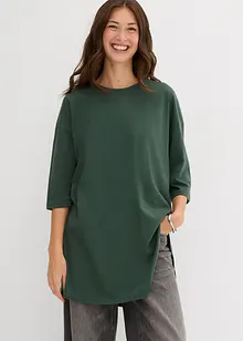 Maglia lunga oversize in puro cotone biologico, bonprix