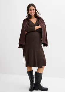 Abito prémaman / da allattamento in maglia a coste supersoft, bonprix