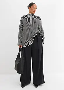 Pantaloni svasati con pinces, bonprix