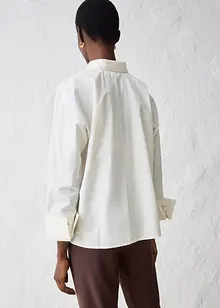 Blusa con seta, bonprix