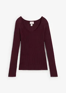 Maglione in filato fine di lana merino, bonprix