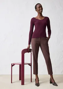 Maglione in filato fine di lana merino, bonprix
