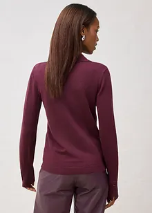 Cardigan in filato fine di misto lana morbido, bonprix