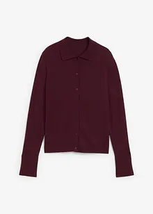 Cardigan in filato fine di misto lana morbido, bonprix