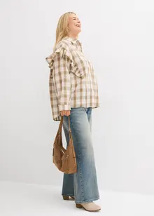 Camicia con volant, bonprix