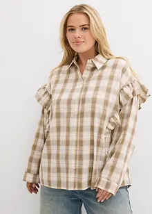 Camicia con volant, bonprix