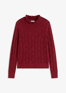 Maglione traforato di cotone, bonprix