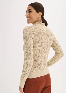 Maglione traforato di cotone, bonprix