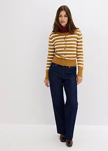 Cardigan in maglia fine a righe, bonprix