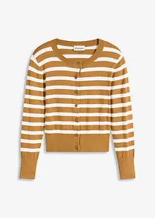 Cardigan in maglia fine a righe, bonprix