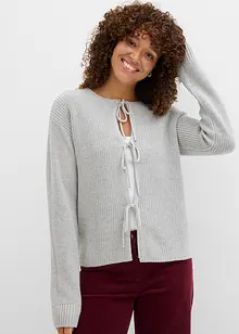 Cardigan con fiocchi, bonprix