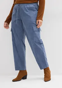 Pantaloni di velluto in barrel shape, bonprix