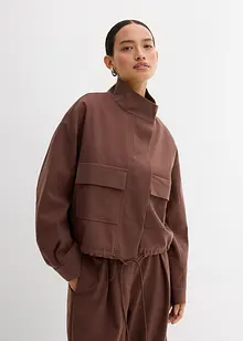 Giacca corta da mezza stagione in misto viscosa, bonprix