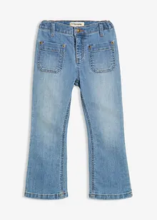 Jeans bootcut, vita media, bonprix