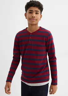 Maglia serafino in puro cotone biologico (pacco da 2), bonprix