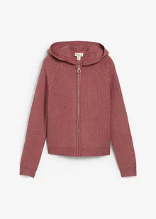 Cardigan con cappuccio, bonprix